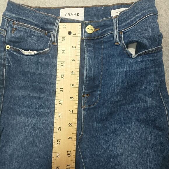 FRAME Le High Skinny Jeans Women's 27 Medium Wash Blue Stretch Denim High Rise - Picture 5 of 11